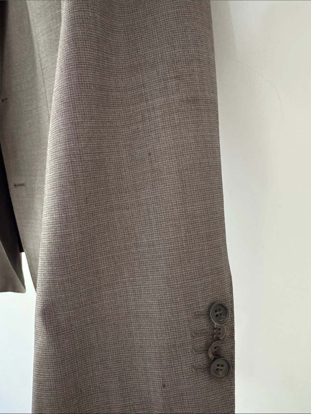 Men's Hugo Boss Taupe Gray Two-Button Suit